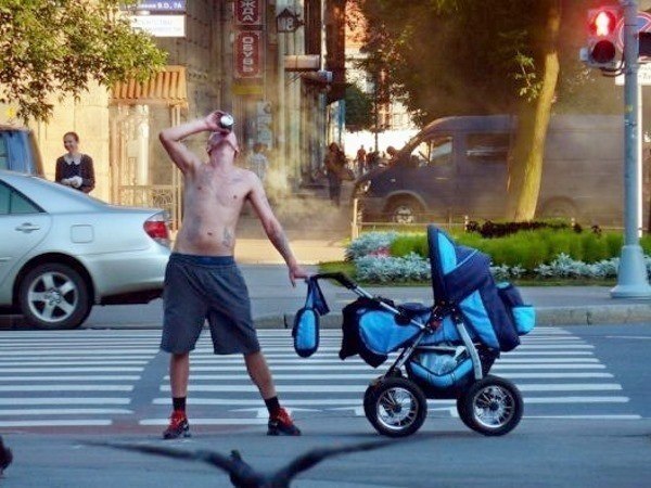 Children In Danger Baby In Crosswalk