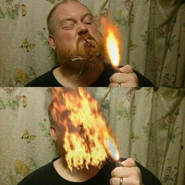 Light Beard On Fire