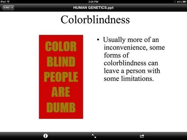 Color Blind Teacher