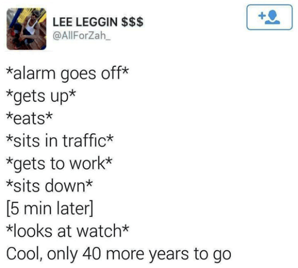 Funny Tweet About Work