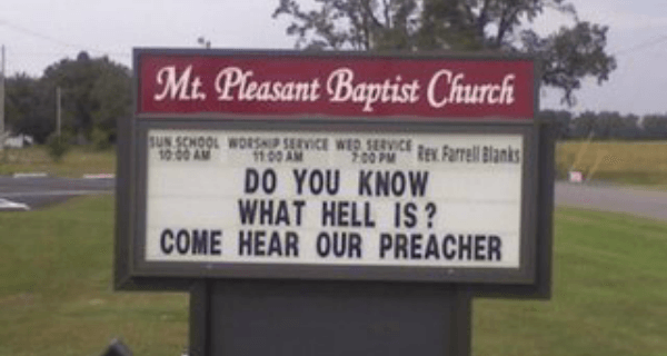 Preacher Funniest Church Signs