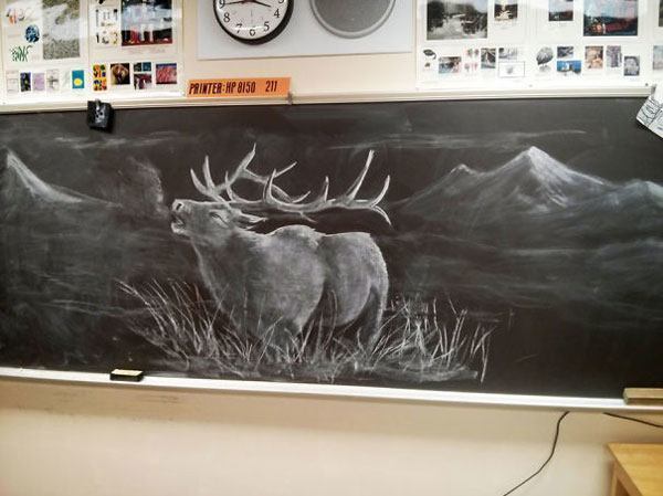 Teacher Chalk Drawings