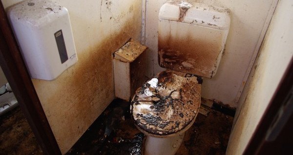 Burnt Toilet