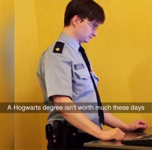 Hogwarts Degree Funny Snapchats