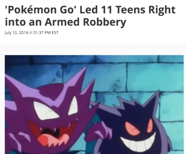 Armed Pokemon Robbery