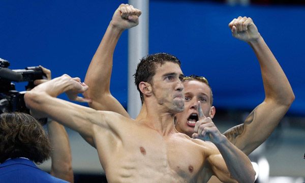Michael Phelps Celebrate