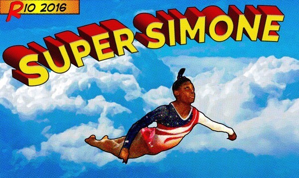 Simon Biles Superman Photoshop