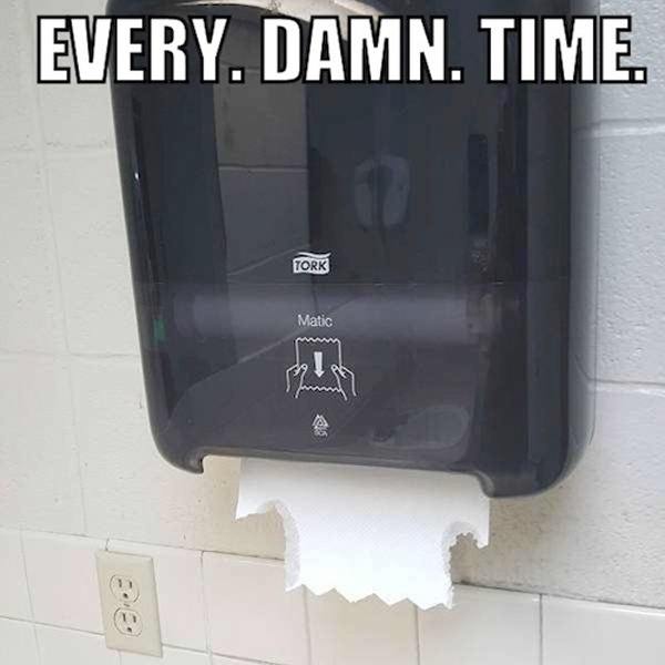 Paper Towel Dispenser Every Damn Time