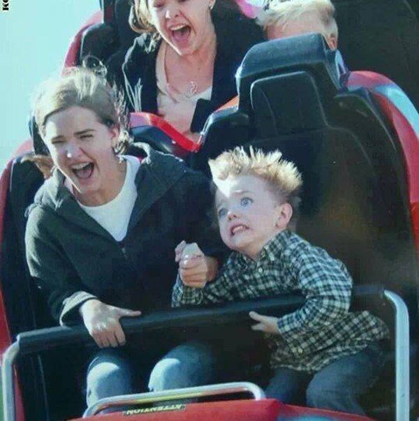 Scared Kid Rollercoaster