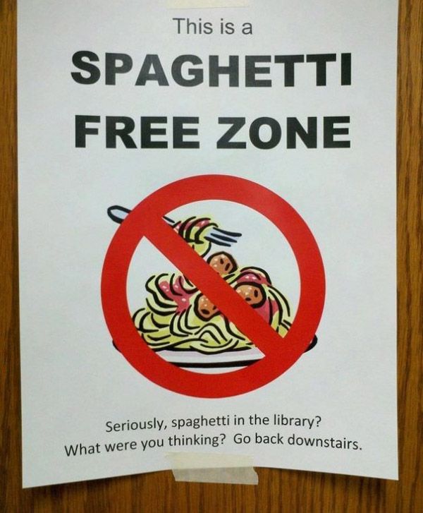 Spagehetti Free Zone