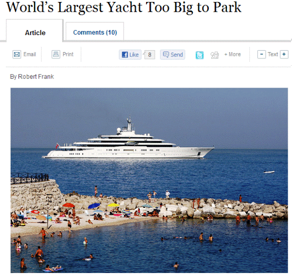 Yacht Is Too Big