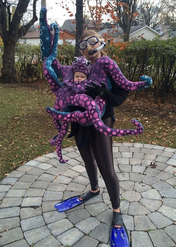 Baby Octopus Diver Mom