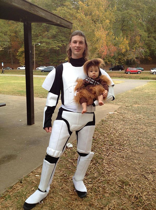 Chewbecca And Stormtooper Star Wars