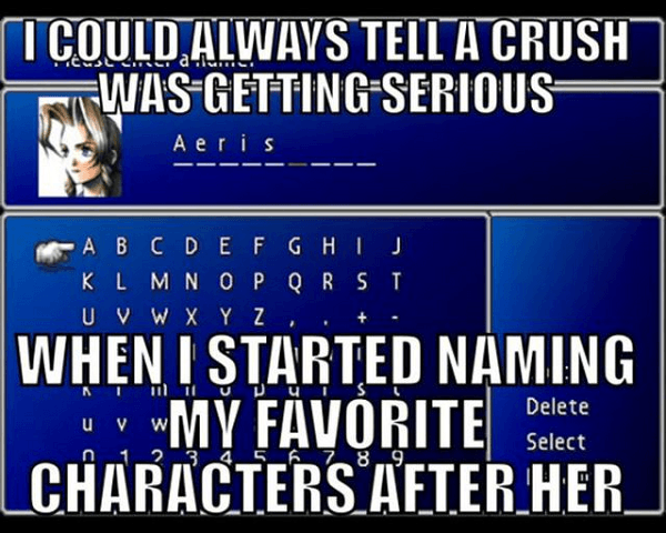 Hilarious Video Game Memes Crush Name