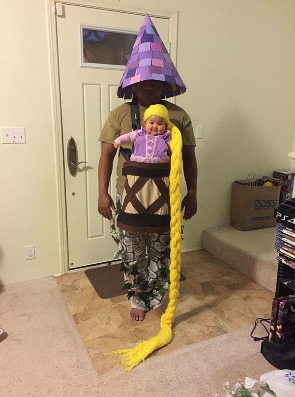 Funny Baby Rapunzel In Tower