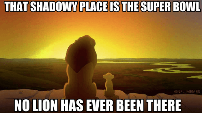 Lions Superbowl Meme
