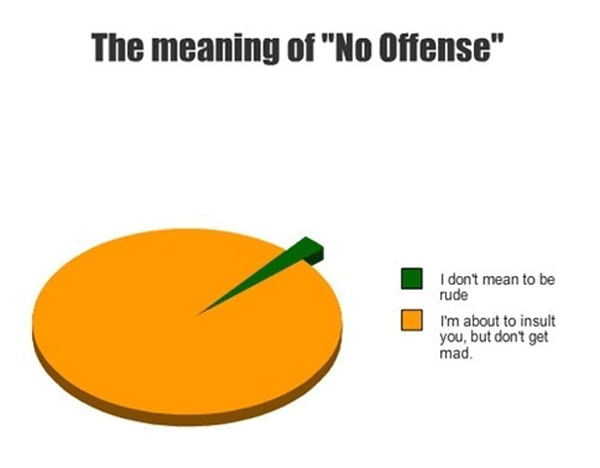 No Offense Meaning