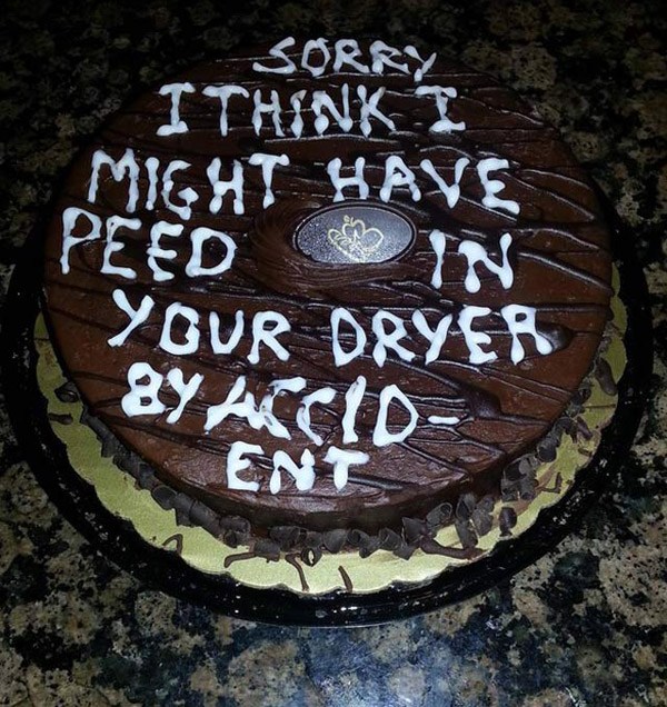 Peed In Dryer Cake