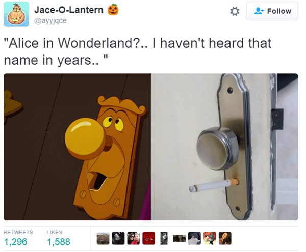 Alice Wonderland Doorknob