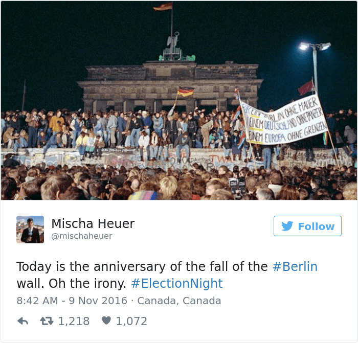 Berlin Wall And Election Night