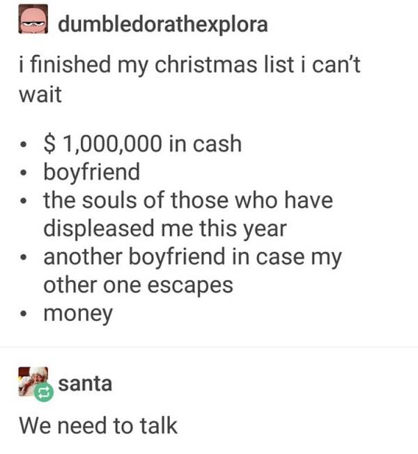 Christmas List Souls Boyfriends