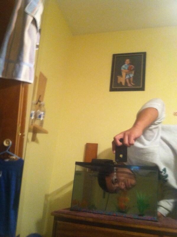 Fish Tank Selfie
