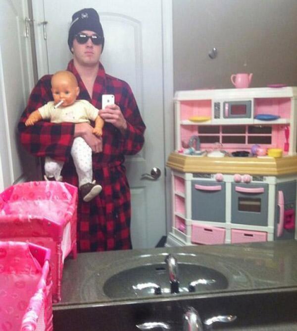 Gangsta Baby Selfie