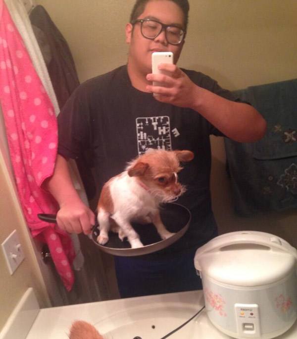 Hot Dog Selfie