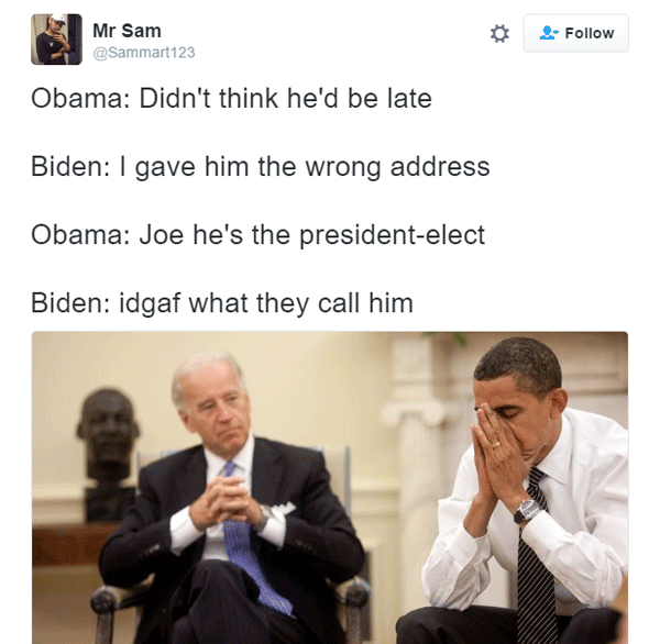 Joe Biden Wrong Address Prank