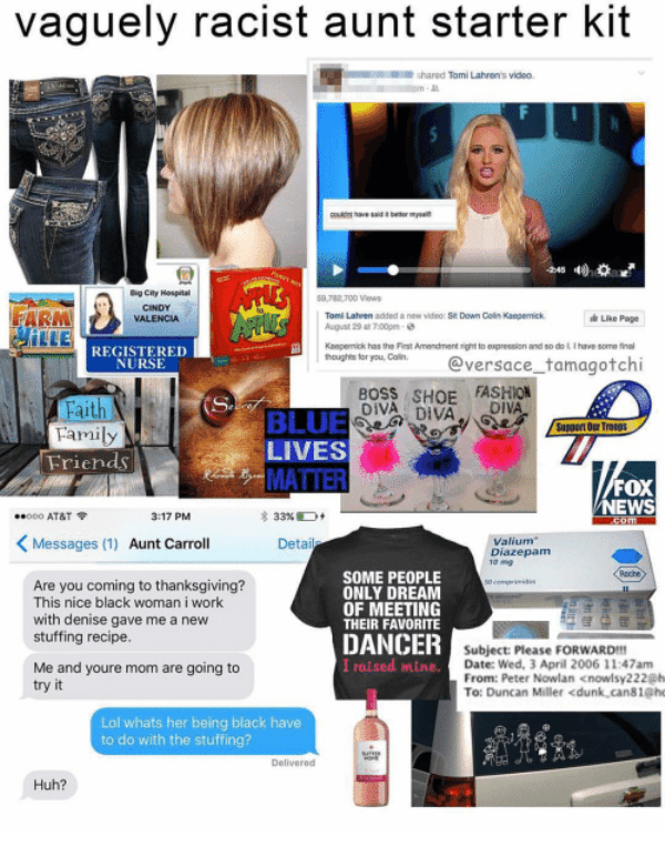 Vaguely Racist Aunt Starter Kit Shared Tomi Lahrens Video Couldnt 3583166