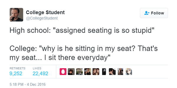 Everyone Has A Favorite Seat