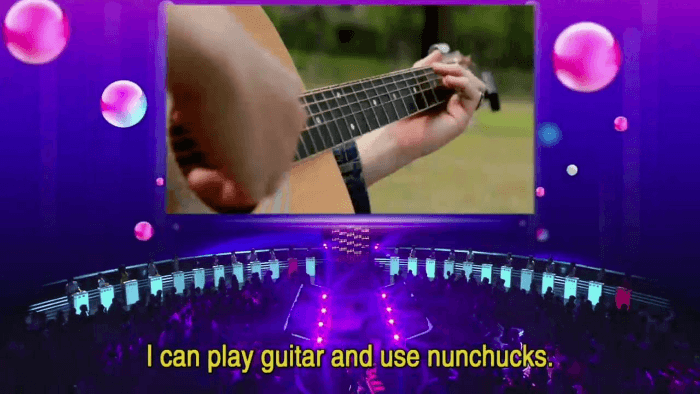 Guitar And Nunchucks