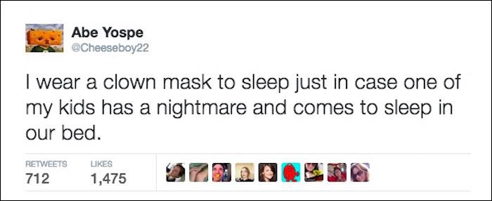 Clown Mask Tweet