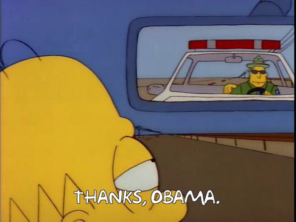 Thanks Obama Simpsons