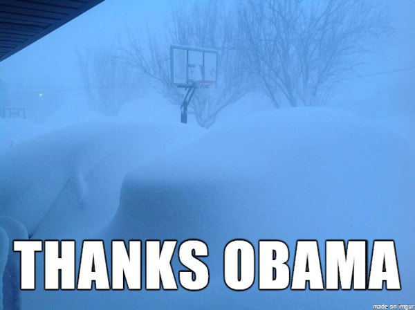 Thanks Obama Snow