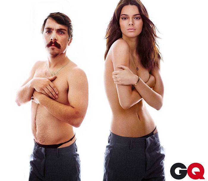 Topless Kendall Jenner Photoshop
