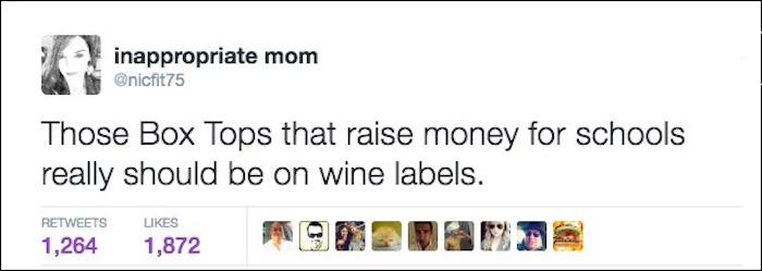 Funny Parenting Tweets Wine Labels