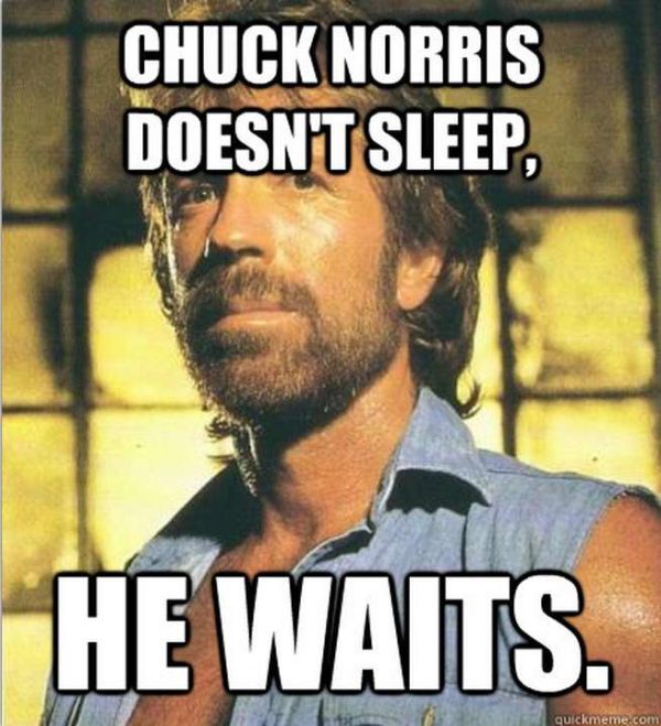 Chuck Norris Memes Sleep