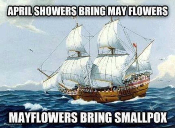 Mayflower Smallpox Funny History Memes