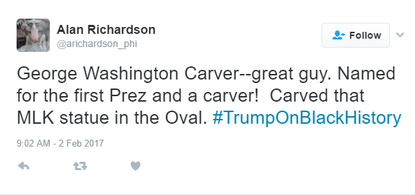 Trump Geaorge Washington Carver