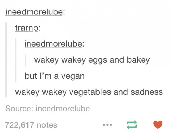 Vegetables And Sadness Vegan Jokes
