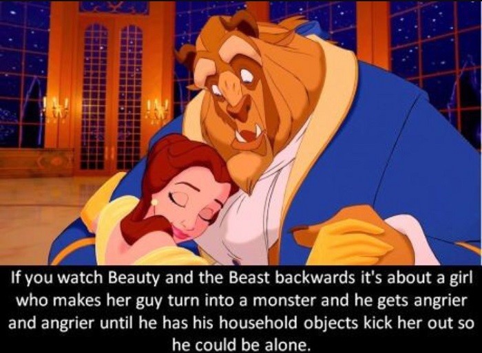 Beauty And The Beast Backwards
