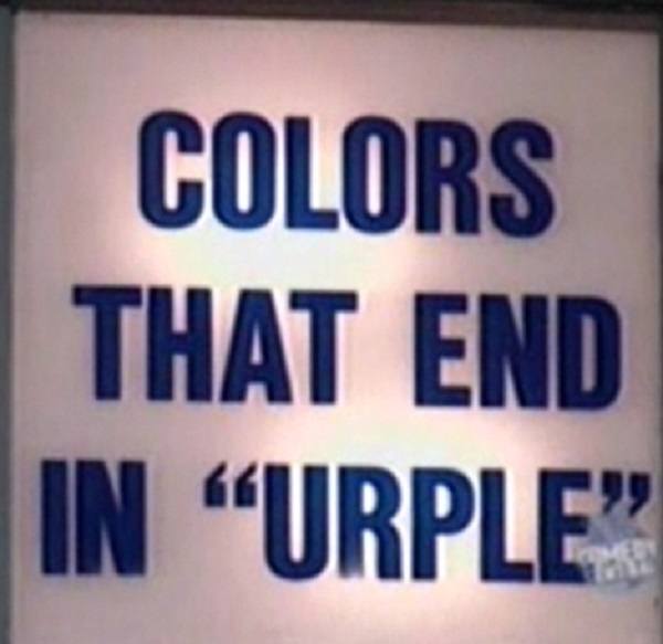 Colors That End In Urple