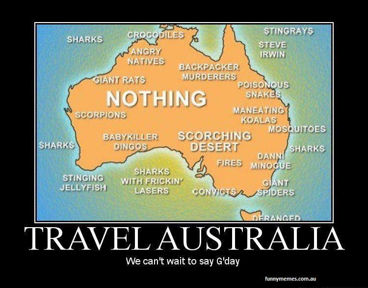 Australia Funny Maps