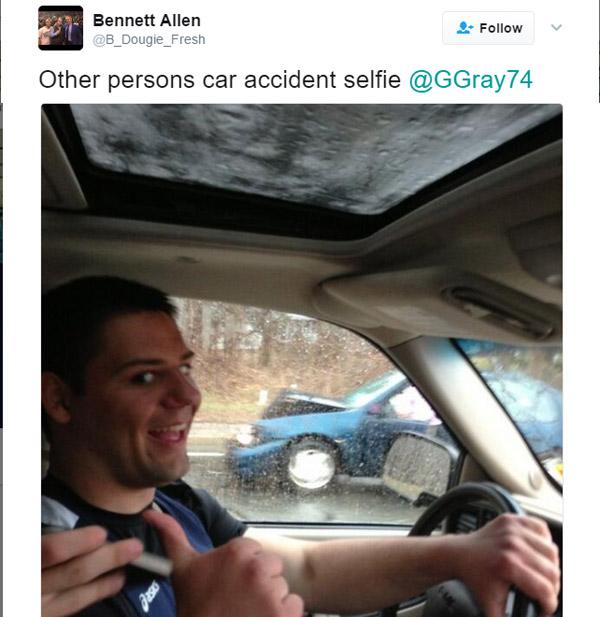 Car Accident Selfie