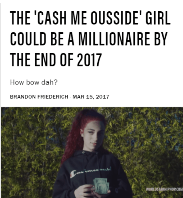 Cash Me Ousside Girl