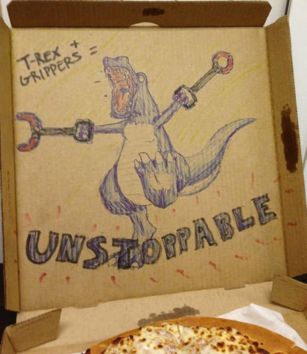 Hilariously Funny Pizza Box Illustrations