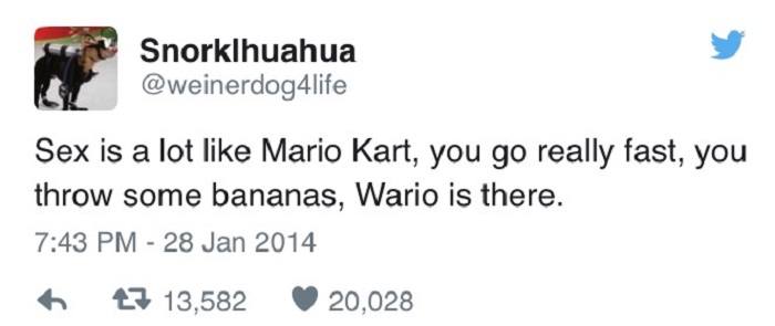 Sex Is Like Mario Kart