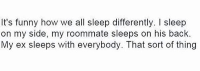 We All Sleep Differently