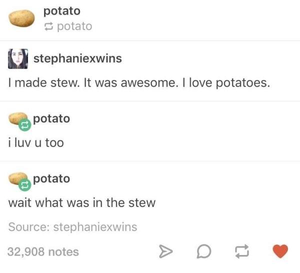 Funny Tumblr Jokes Potatoes